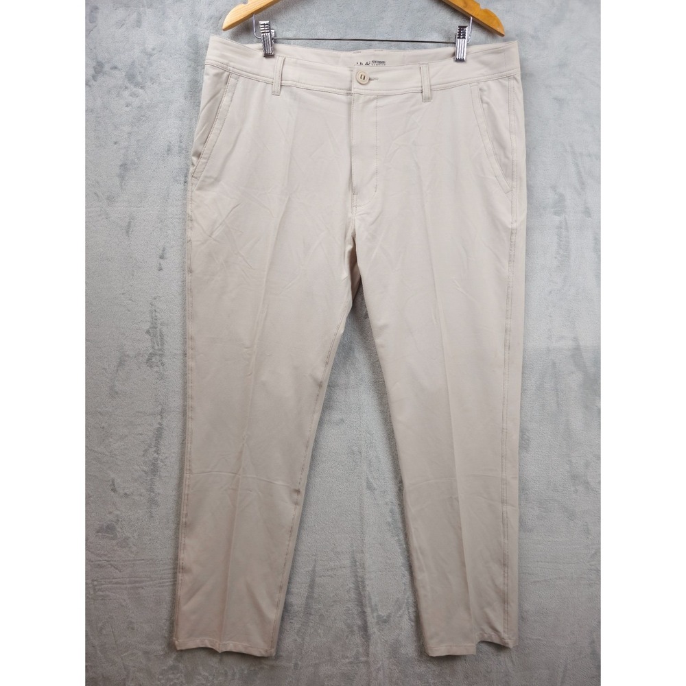 Huk Pants 38X30.5 Khaki Performance‎ Quick Dry Fishing Sun Protect Stretch Chino